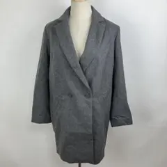 FRAY I.D ウールロングコート グレー サイズ1 S フレイアイディー