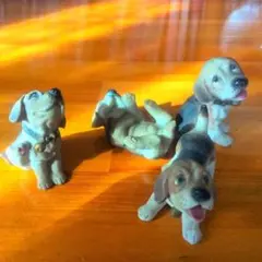 昭和レトロ】SEVEN CHINA/セブンチャイナ 犬 小型陶器 置物 2個 - メルカリ