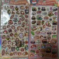 ポップシール かわいいデザイン 2シートセット