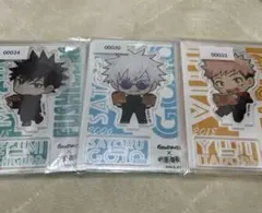 呪術廻戦 築地銀だこ コラボ アクリルスタンド 五条悟 伏黒恵 虎杖悠仁 セット