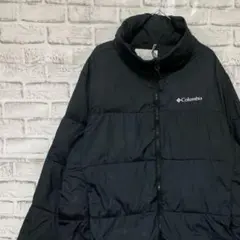 コロンビア　ナイロンジャケット中綿　ブラックM ロゴ刺繍アウトドア0120