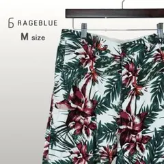 RAGE BLUE ボタニカル 花柄 ショートパンツ 白 M 0079のサムネイル