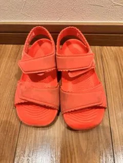 adidas ショッキングピンク サンダル ベルクロ16cm