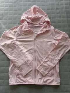 ユニクロ エアリズムパーカー ピンク