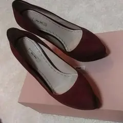 ミュウミュウ　パンプス　ボルドー　最終お値下げ　23.5