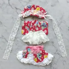オビツ11 和ロリ 和風 ドレス アウトフィット 服