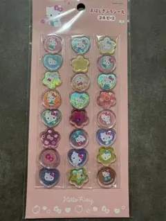 正規品　キティ　おはじきふうシール　24ピース　サンリオ　ハローキティ
