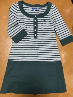 バーバリーブルーレーベル ストライプのワンピースです✨