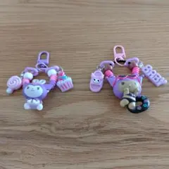 新品ハンドメイド＊ユニコーンとゆめかわのチャームストラップ じゃら