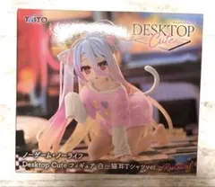 【送料込み】desktop cute ノーゲーム・ノーライフ白猫耳tシャツver