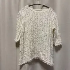 LUCA LADY LUCK LUCA フリンジ トップス ホワイトのサムネイル