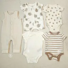 【未使用・数回着用】BabyGAP ベビー ロンパースセット