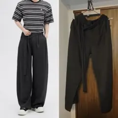 アメカジ風 ワイドパンツ カーブシルエット Clean Fit