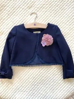 【美品】パンパンチュチュ フォーマルジャケット コサージュ付き 110センチ