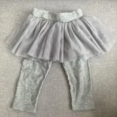 GAP チュチュ付きグレー レギンス 12-18ヶ月 80cm