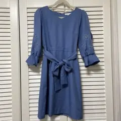 美品　プロポーション ボディドレッシング　カットワークスリーブワンピース　3