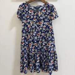 Polo Ralph Lauren 花柄　紺色ワンピース ②