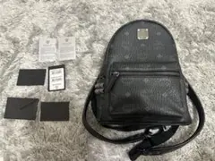 MCM スタッズ リュック バックパック ブラック