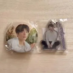 日本限定 TXT テヒョン POPUP アクリルキーリング 缶バッジ