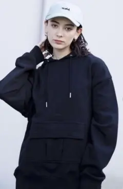 美品　X-girl CARGO POCKET SWEAT HOODIE