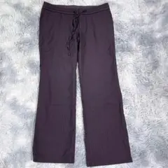 PinkLabelBASIC【M】スラックス　ダークネイビー　ストライプ　薄手