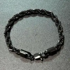 メンズ ブレスレット 韓国 シンプル レディース ブラック