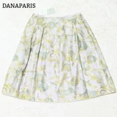 未使用◎ダナパリ フレアスカート 高級 膝丈 通勤 オフィス ラメ L グレーのサムネイル