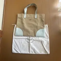 今月限定値下げ！PRADA プラダ　トライアングルロゴ　キャンバストートバッグ