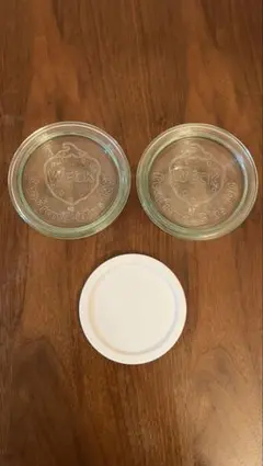 WECK ガラスキャニスター 2個セット＋プラスチック蓋
