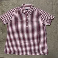 レディース　EAST BOY 半袖チェックシャツ　サイズS位　a172