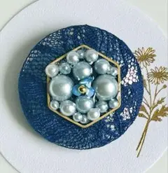 357-ハンドメイド　ブローチorヘアゴム★（説明欄必読‼︎）