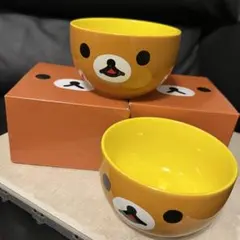 新品未使用 リラックマ スープボウル 丼 お椀 ペア ローソン 非売品 箱入り