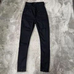 EMODA エモダ 黒ハイウエストダメージスキニー サイズ０XS