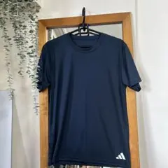 アディダス　Mサイズ　紺　スポーツT ネイビー 速乾のサムネイル