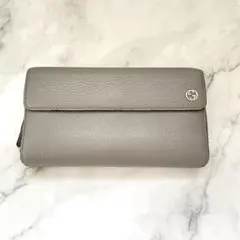 GUCCI グッチ　ラウンドファスナー　長財布　二つ折り財布　0522-③