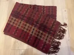 千鳥格子　大判ストール