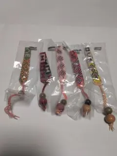 ミサンガ　カラフルビーズのブレスレット5本セット