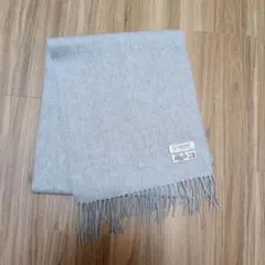 グレー　カシミア98％　マフラー