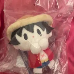 ワンピース 麦わらストア バンザイぬいぐるみキーホルダー ルフィ