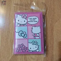 ハローキティ未使用ミラー付きカードケース①2024年もの　サンリオ　ピンク