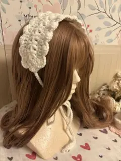 ヘッドドレス　カチューシャ　ヘアバンド　バブーシュカ　ハンドメイド