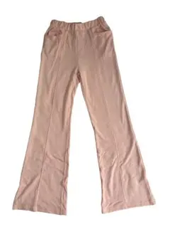 しまむらカットフレアパンツ　ピンク　LT(高身長用)SAORIコラボ