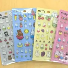 韓国限定　ミッフィー　ボンボンドロップシール　4種セット