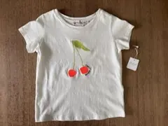 ボンポワン　チェリー刺繍Tシャツ　4Aのサムネイル