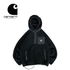 【美品】carhartt WIP カーハート ボア アノラックパーカー BLK