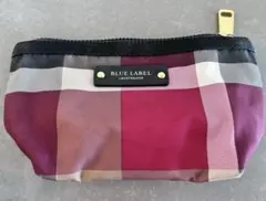 BLUE LABEL ブルーレーベル　チェック柄　ポーチ