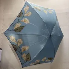HANAE MORI 未使用 森英恵 折り畳み傘 カサブランカ 百合 花柄 黒