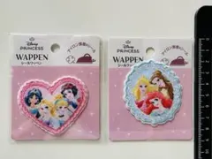 【新品】ディズニープリンセス　ワッペン　シールワッペン　2枚セット♪