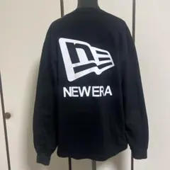 NEW ERA ニューエラ　ビックロゴプリント　ブラック 長袖カットソー M