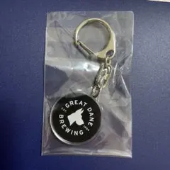 Great Dane Brewing キーホルダー 黒丸